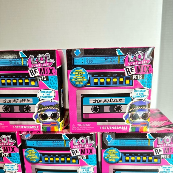 LOL Surprise Remix Pets - 9 Surprises with Real Hair & Surprise Song Lyrics LOT - Picture 2 of 10